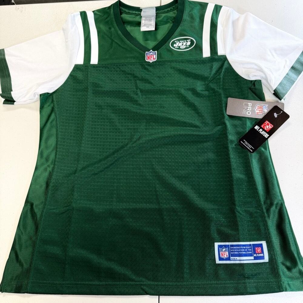 New York Jets NFL Pro Line Women's Blank Green Football Jersey Medium NWT